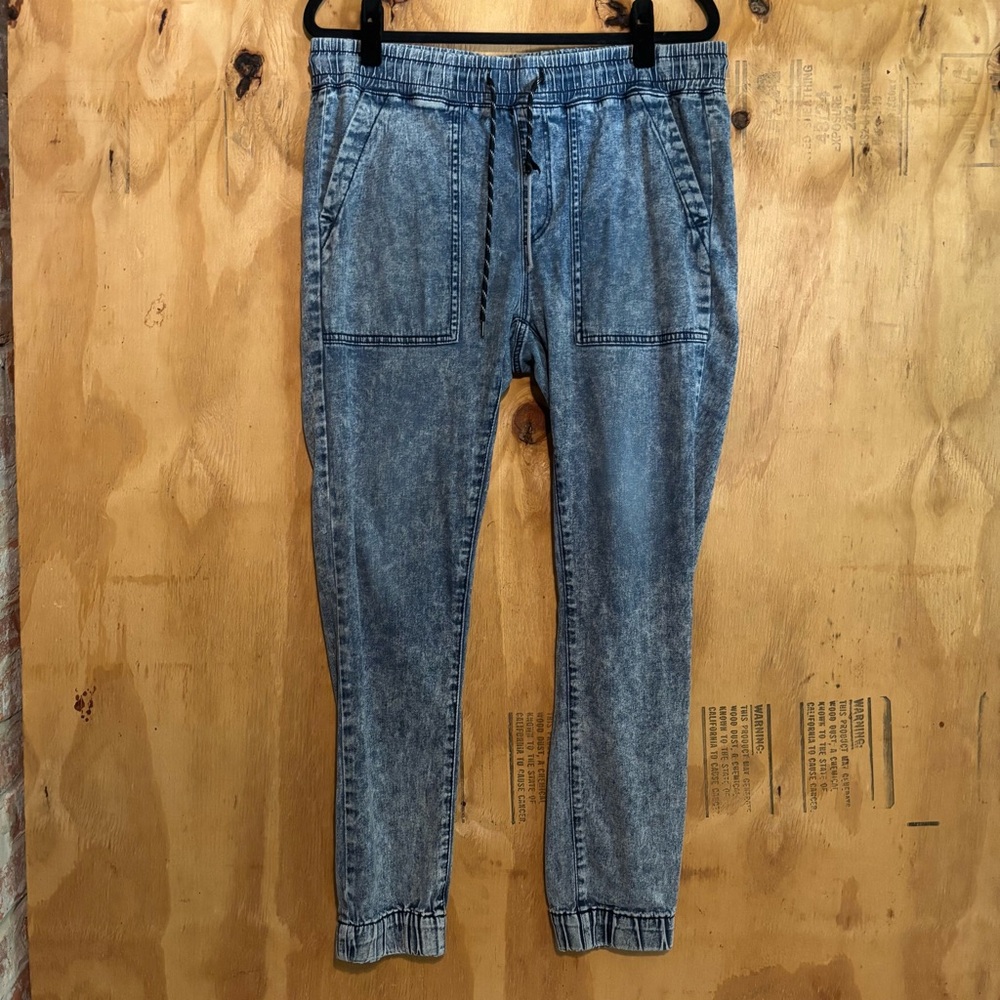 21men Acid Wash Drawstring Slimfit Joggers Sz XS